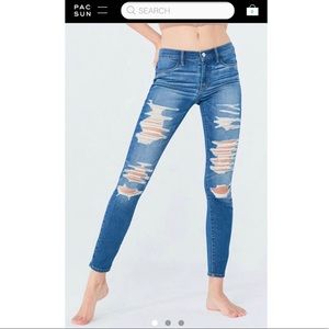 High Waisted Distressed PacSun Jeans